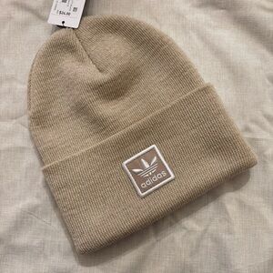 ADIDAS UNISEX ORIGINALS TALL UTILITY‎ BEANIE WONDER BEIGE-WONDER WHITE NEW